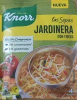 Las Sopas Jardinera con Fideos