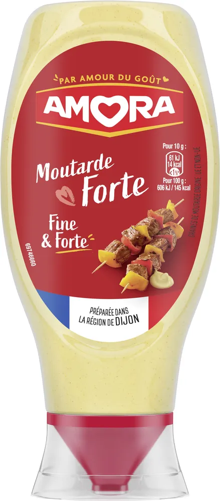 Amora Moutarde Fine & Forte Flacon Souple 460g