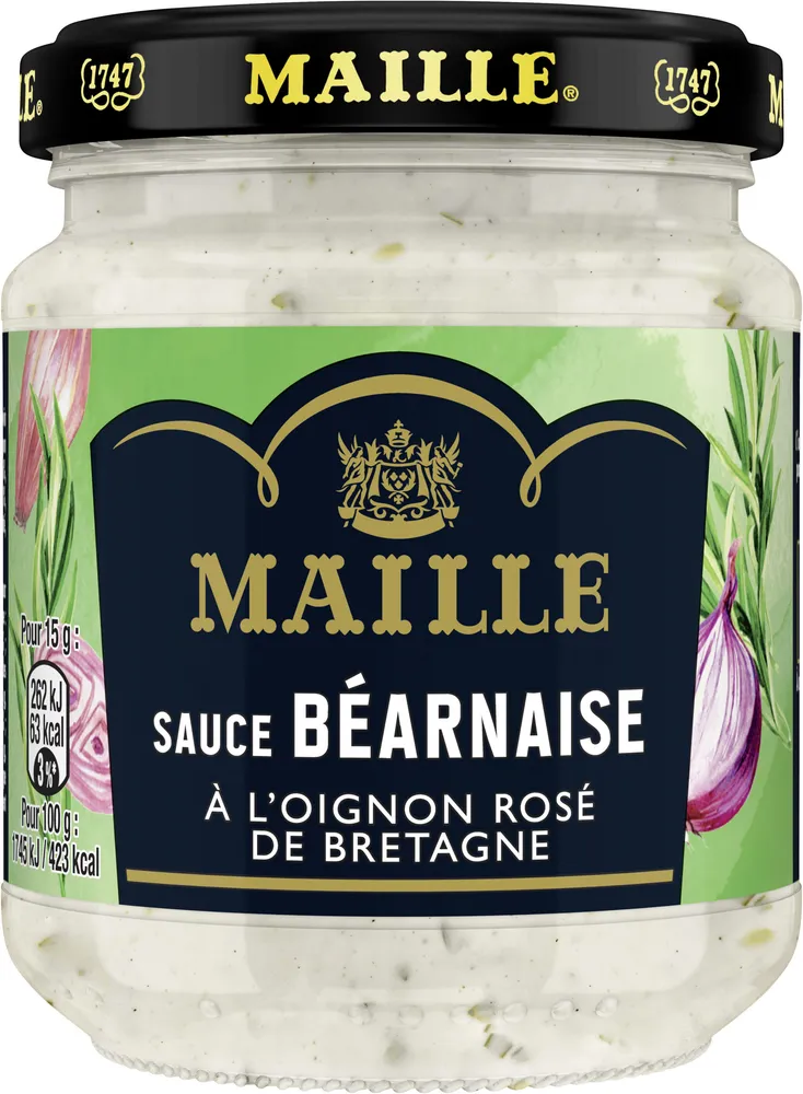 Maille Sauce Béarnaise Oignon Rosé de Bretagne Bocal 185g