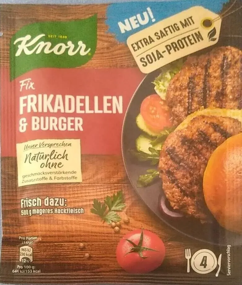 Knorr Fix - Frikadellen & Burger