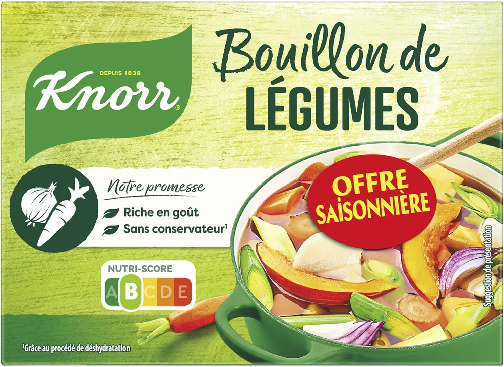 Knorr Bouillon de Légumes 15 Tablettes Offre Saisonnière