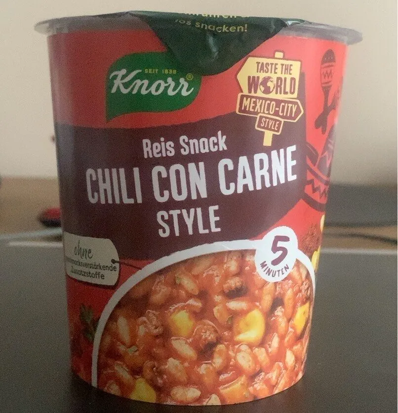 Reis Snack: Chili con carne