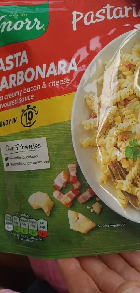 Knorr pasta carbonara