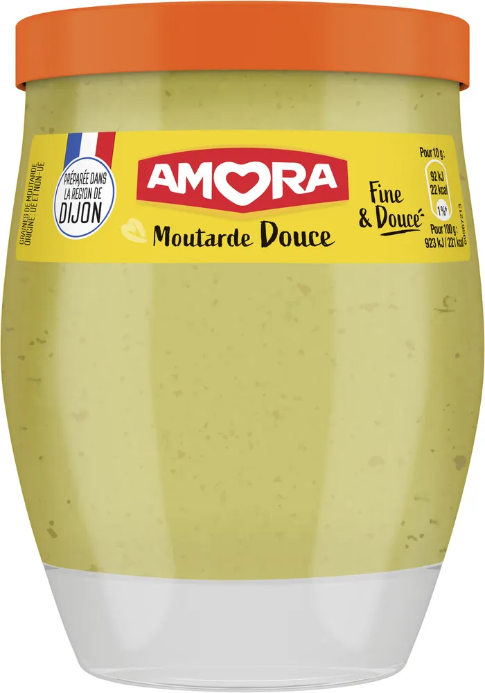 Amora Moutarde Douce Verre de Table 230g