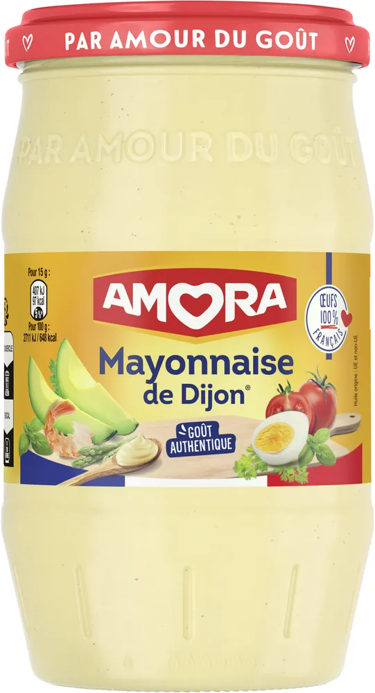 Amora Mayonnaise de Dijon Bocal 605g