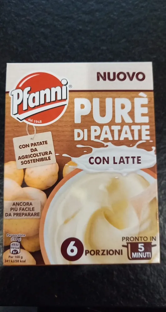 Purè di patate con latte