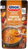 Extra rijkgevuld pompoen rode linzensoep