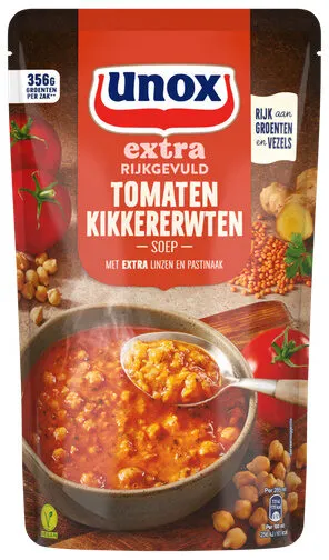 Tomaten-kikkererwtensoep