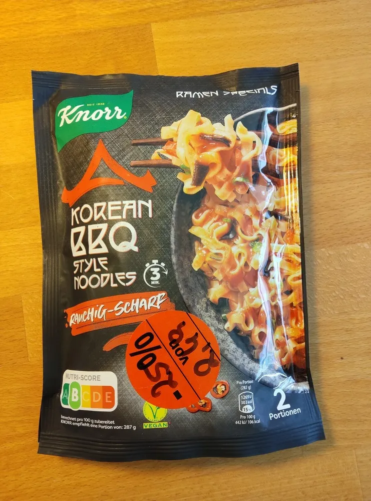 Ramen Specials Korean BBQ Style Noodles