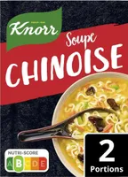 Soupe Chinoise bouillon aux épices, nouilles, champignons noir