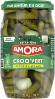 Amora Croq'Vert Cornichons Extra-Fins aux Épices & Aromates 210g