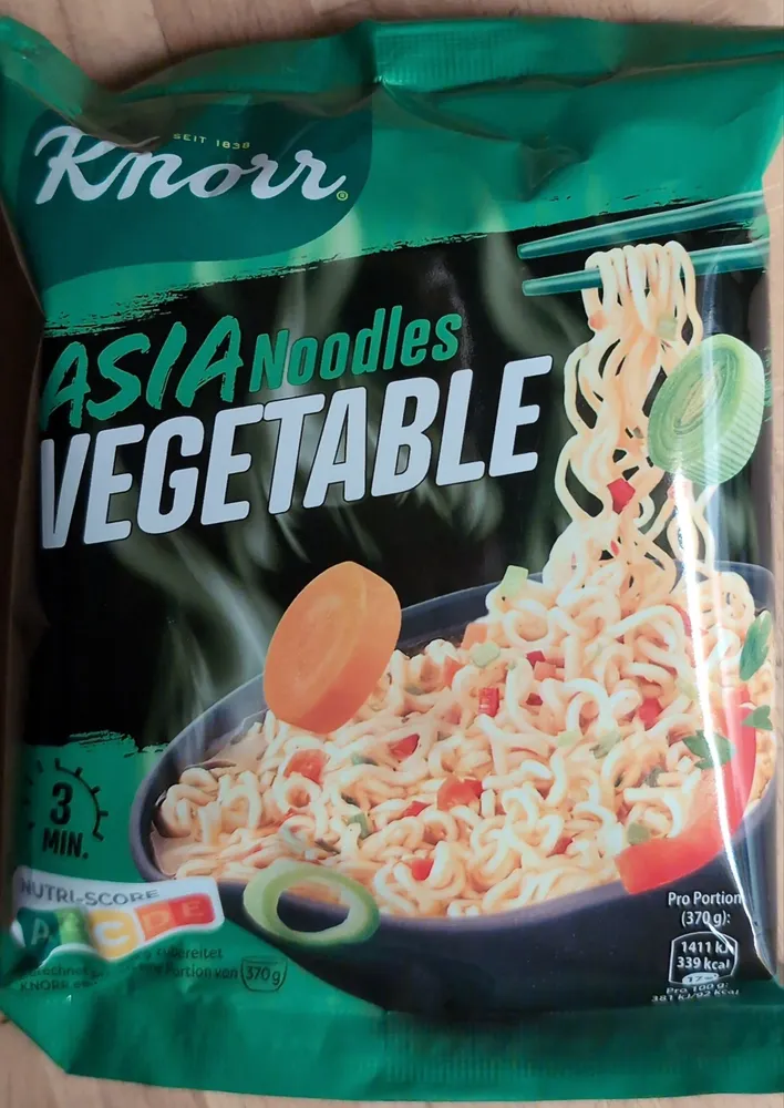 Knorr Asia Noodles Vegetable Pkg