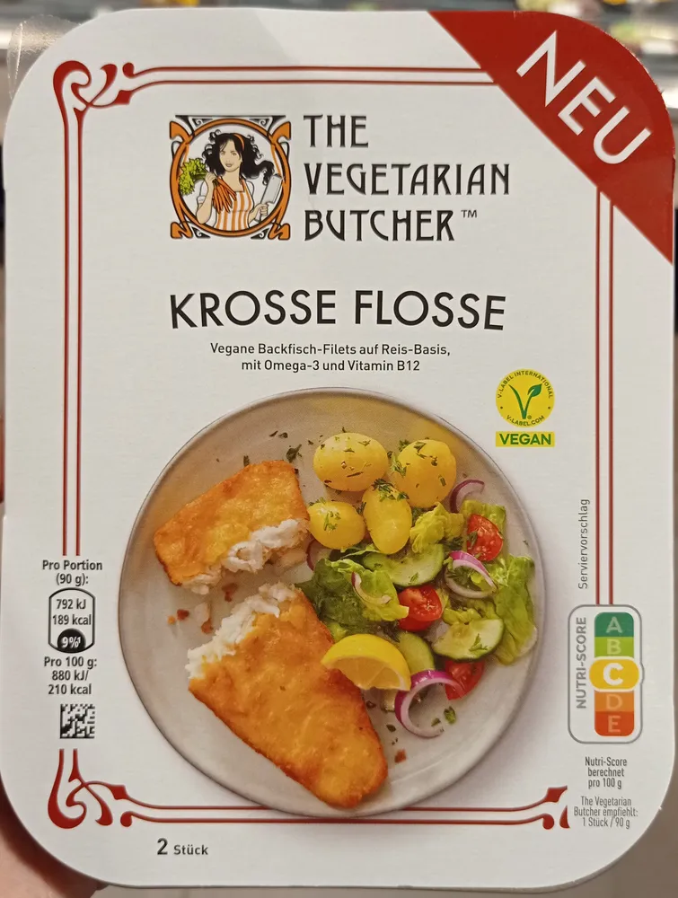 Krosse Flosse - vegane Backfisch Filets