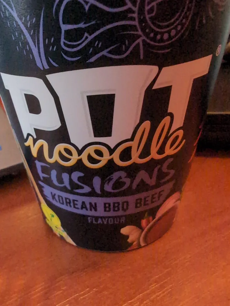 Pot Noodle Fusions Korean BBQ Beef