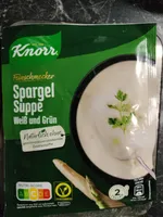 Spargel Suppe weiss  und grün