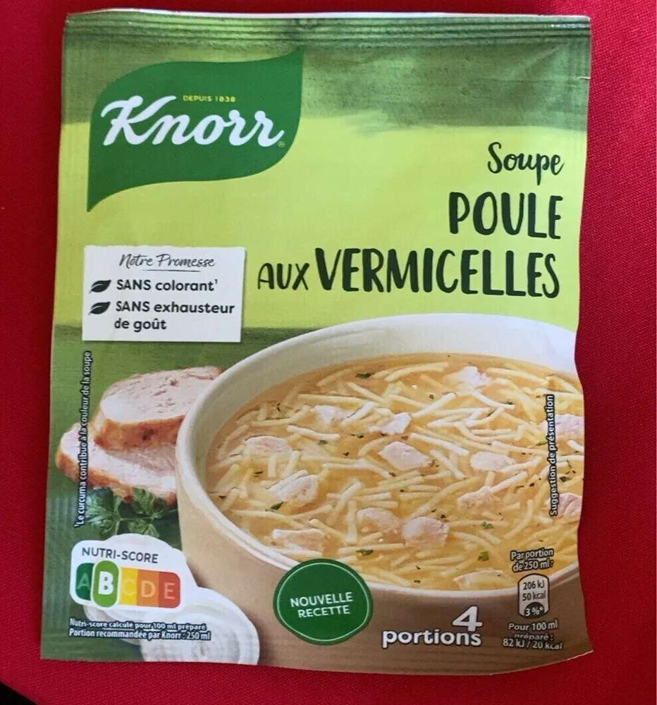 Soupe poule aux vermicelles