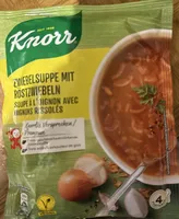 Zwiebelsuppe Mit Röstzwiebeln