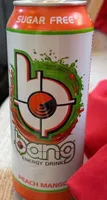 Bang energy drink peach mango