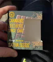 Cannabis brownie space cake