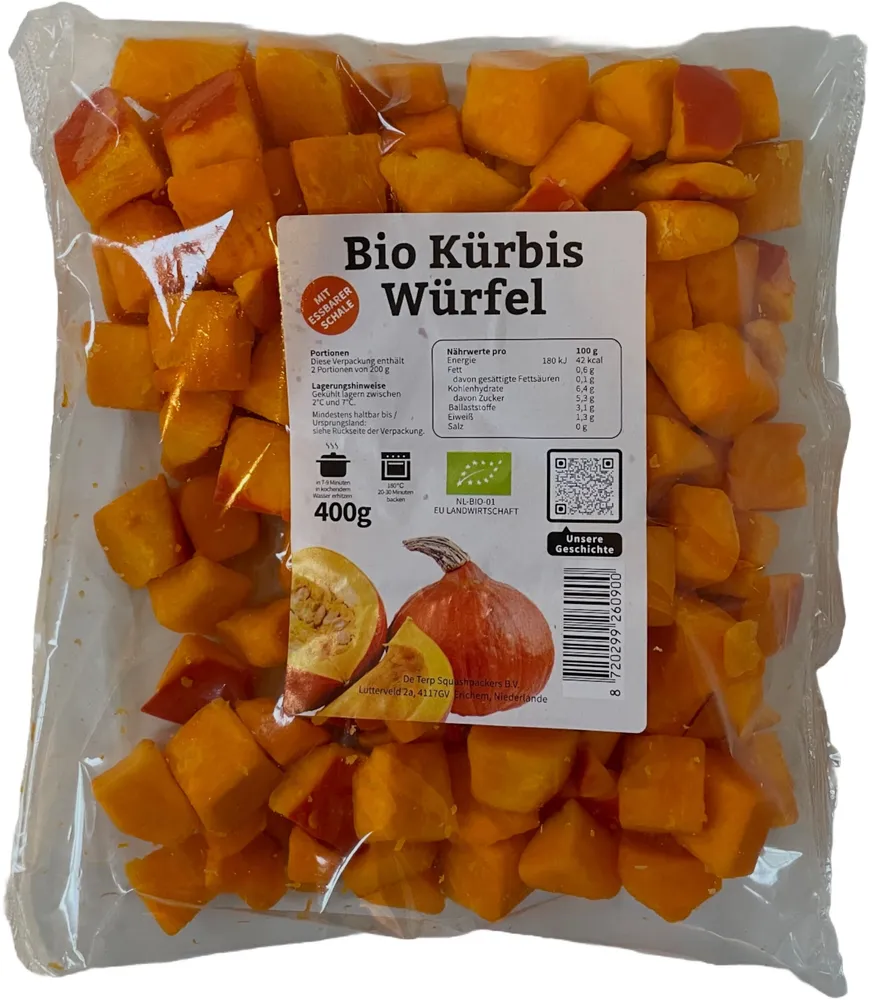 Bio Kürbis Würfel