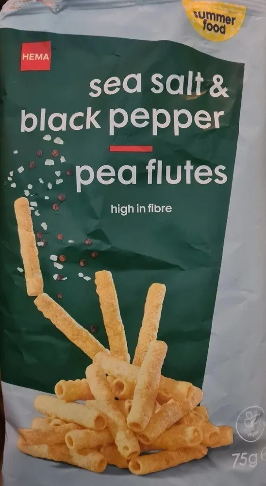 Pea flutes salt & pepper
