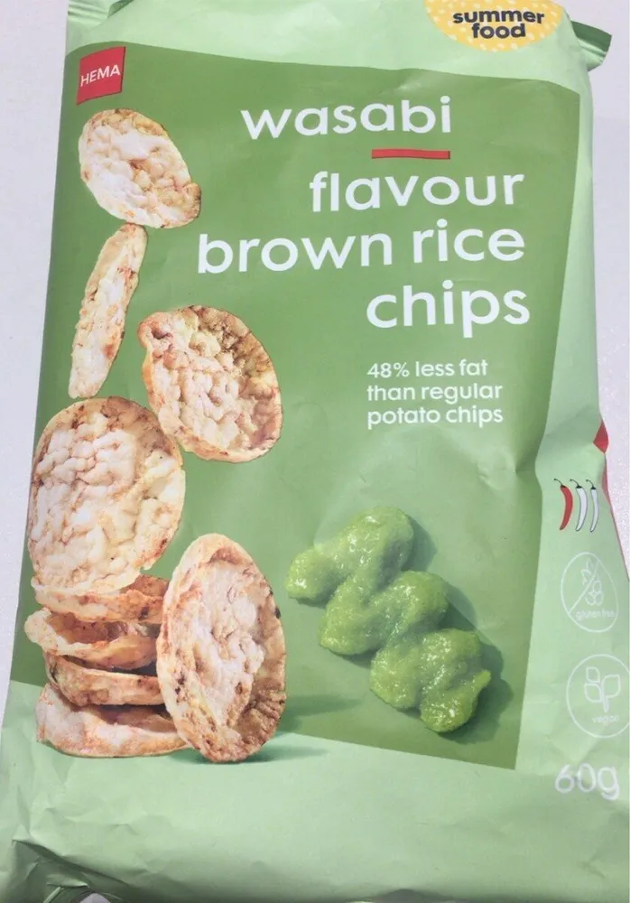 Wasabi rice chips