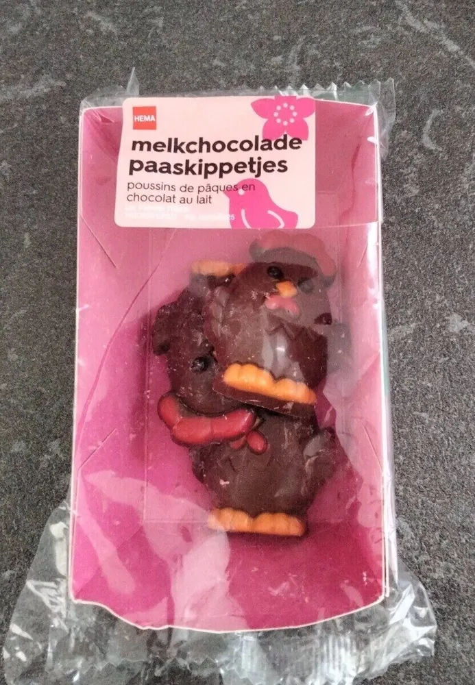 melkchocolade paaskippetjes