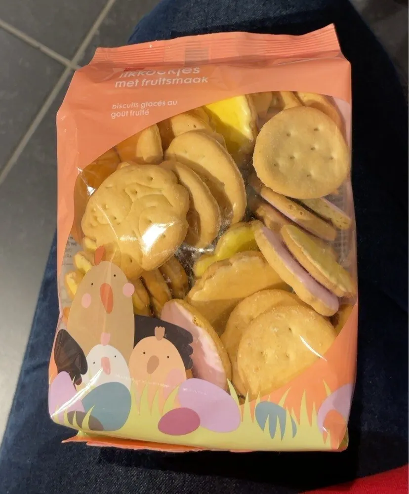 Biscuit glaces au gout fruit