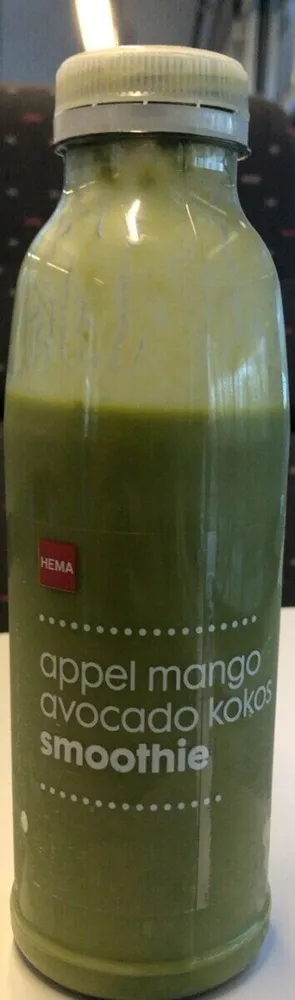 Appel mango avocado kokos smoothie