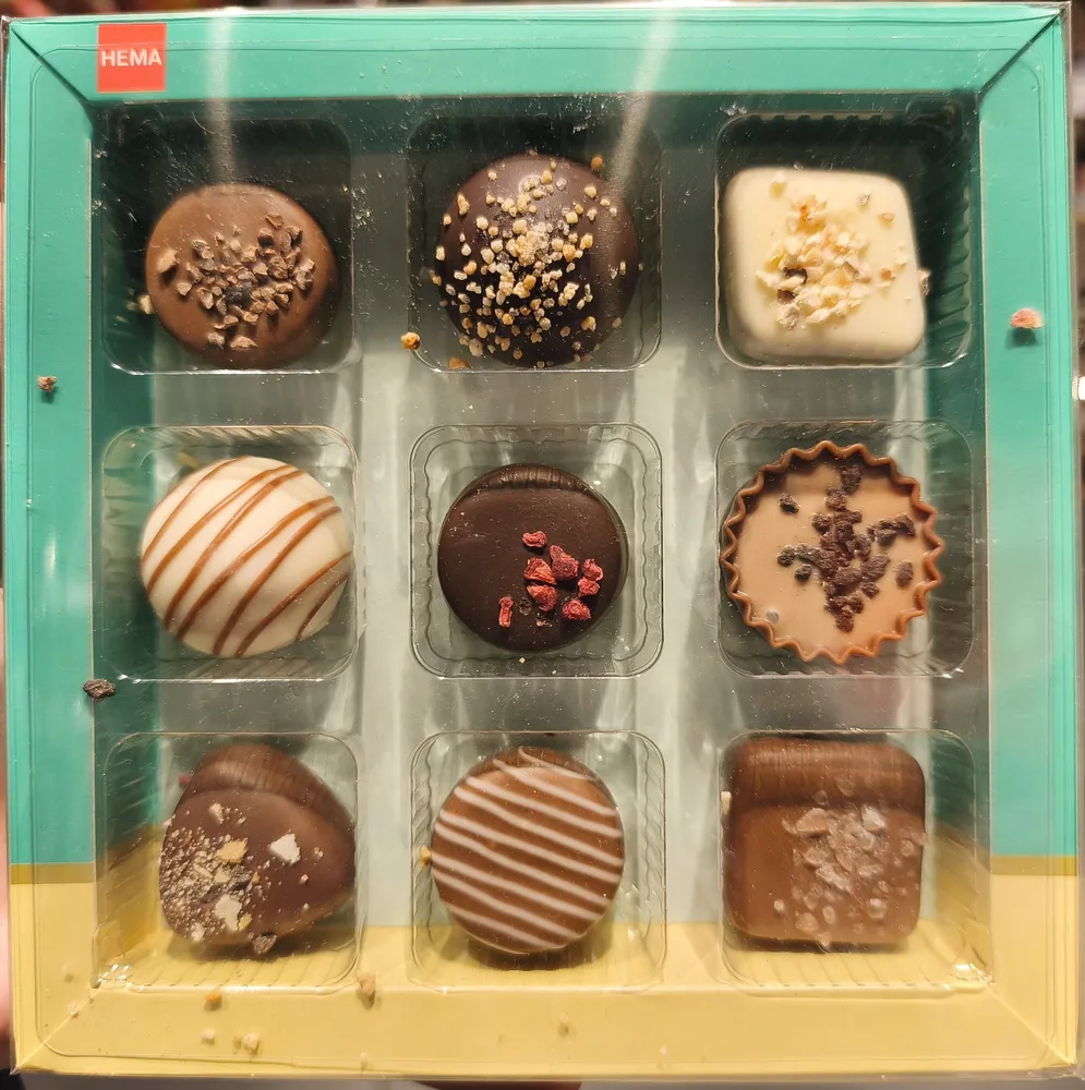 Assortiment de chocolats fourrés