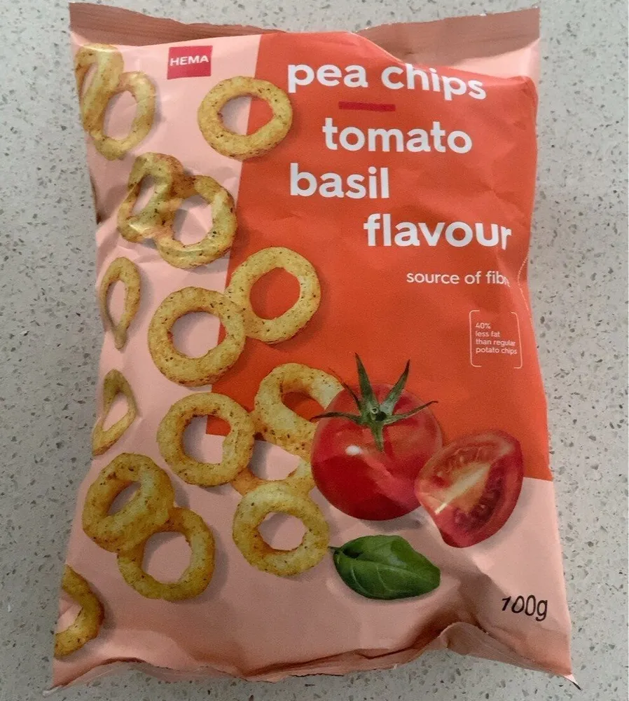 pea chips tomato basil flavour