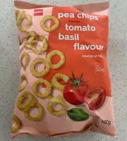 pea chips tomato basil flavour