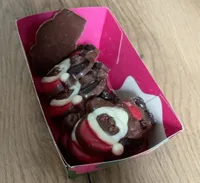 Chocolat au lait père Noël