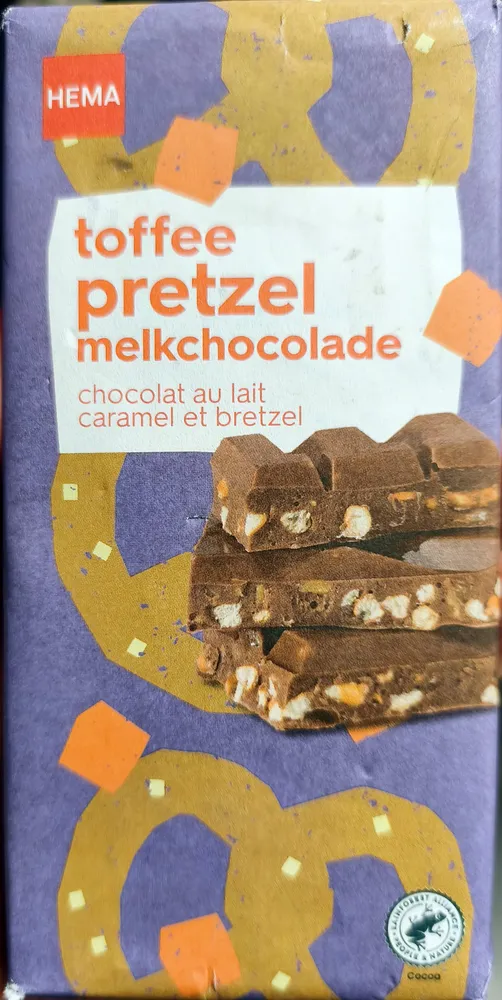 Chocolat au lait caramel et bretzel