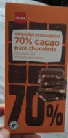 Tablette de chocolat noir amandes et orange
