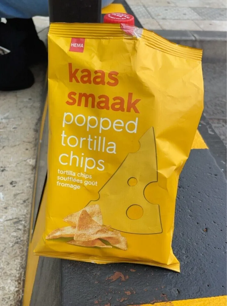 Tortilla chips soufflées au fromage