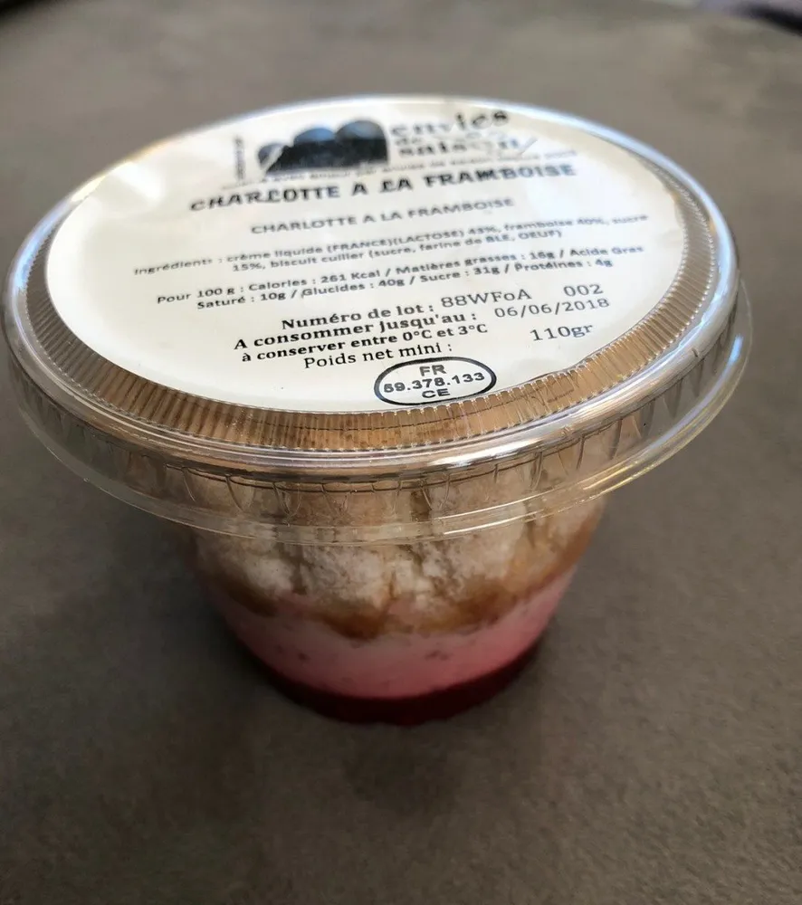 charlotte à la framboise