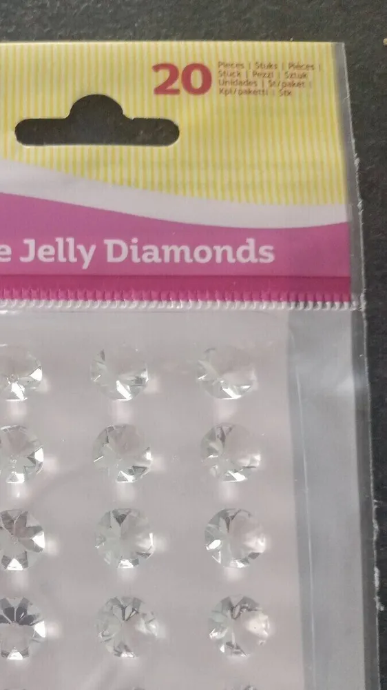 Edible jelly diamonds