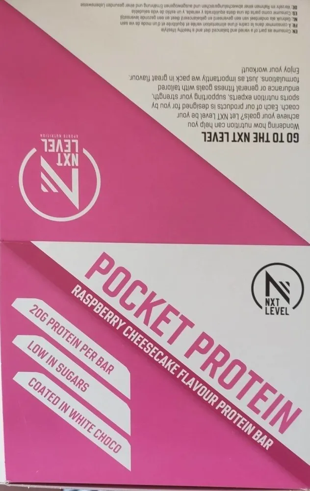 Pocket Protein bar Raspberry cheesecake