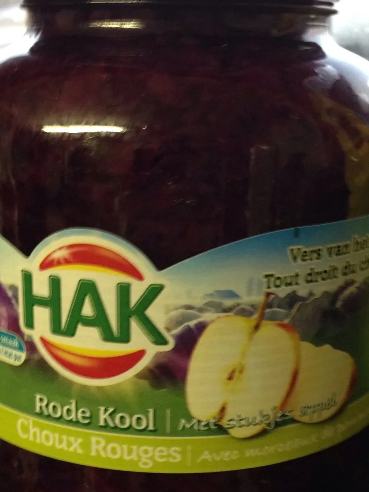 Rotkohl mit Apfelstücken