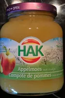 Compote de pommes avec morceaux