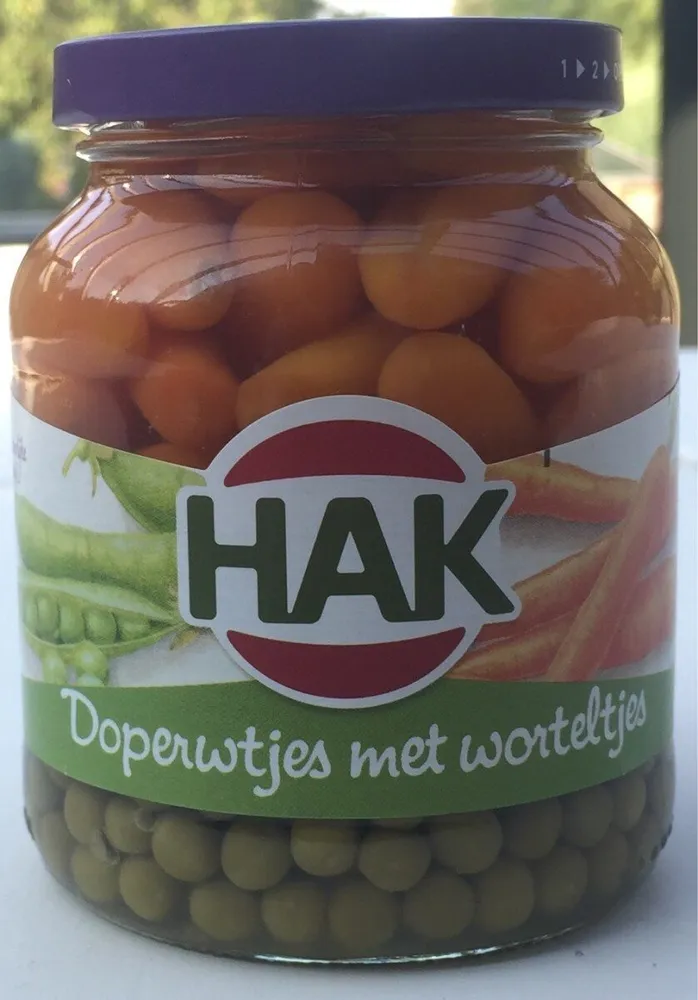 Doperwtjes met worteltjes