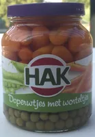 Doperwtjes met worteltjes