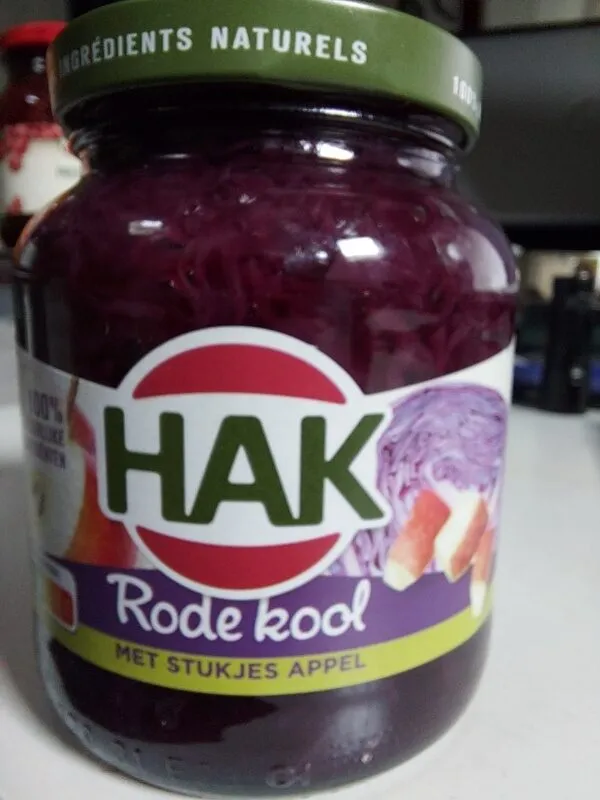 Hak Rode Kool Met Stukjes Appel (355 Gram)