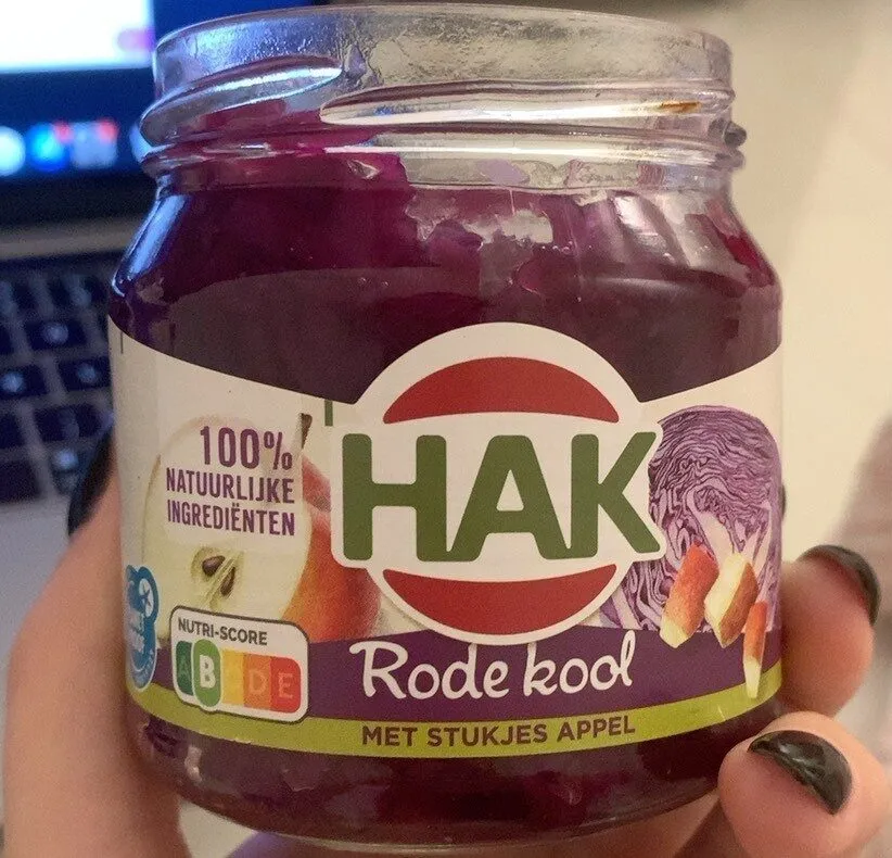 HAK rode kool met stukjes appel