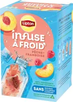 Infuse a froid pêche-framboise