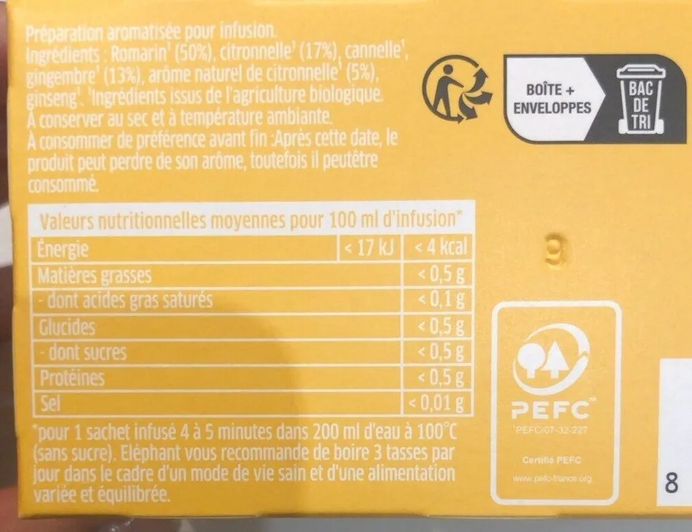 Infusion coup de pep’s