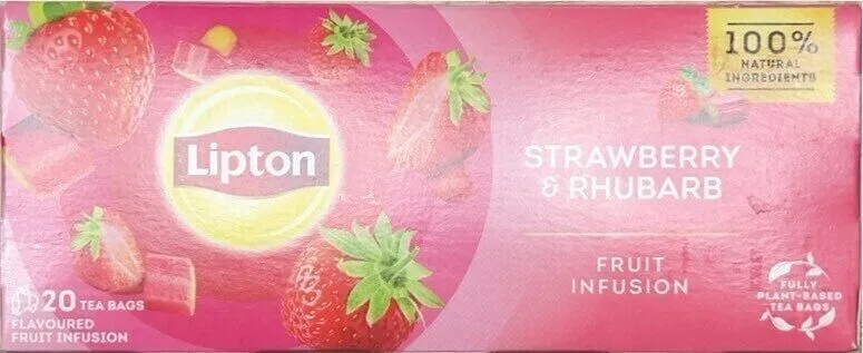 Thé fraise et rhubarbe