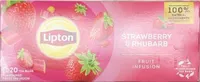 Thé fraise et rhubarbe