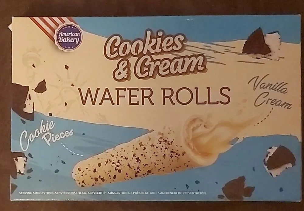 Cookies & Cream Wafer Rolls